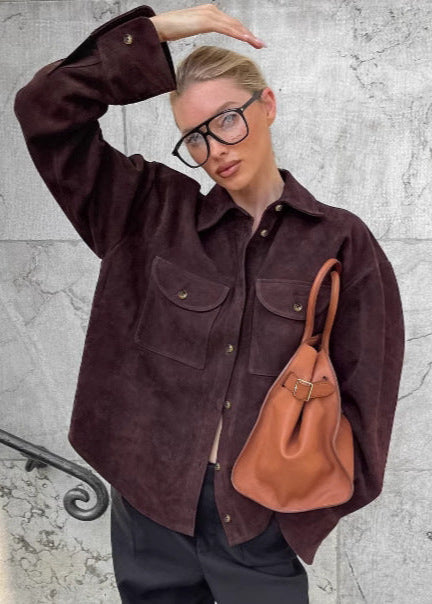 Drune | Chic - Wildleder Overshirt