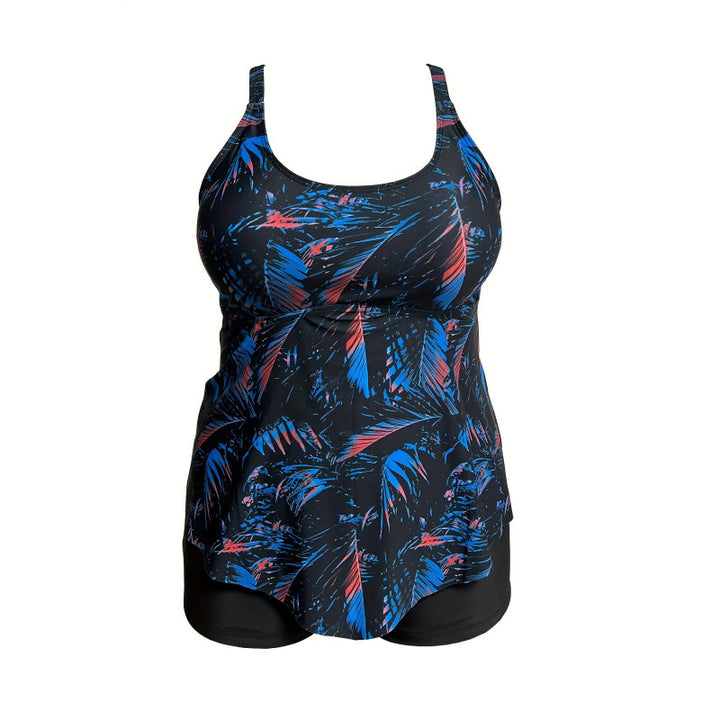Damen Tankini mit verspieltem Rüschendesign und hohem Taillenslip Drune