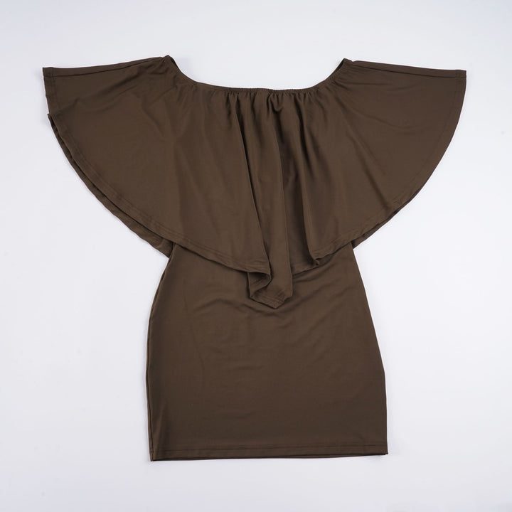 Damen Off-Shoulder Minikleid mit voluminösem Oberteil Drune