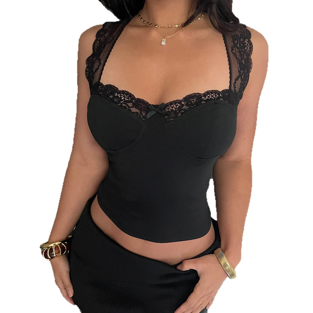 Damen Spitzen-Camisole mit elegantem Schnitt und verspielten Details Drune
