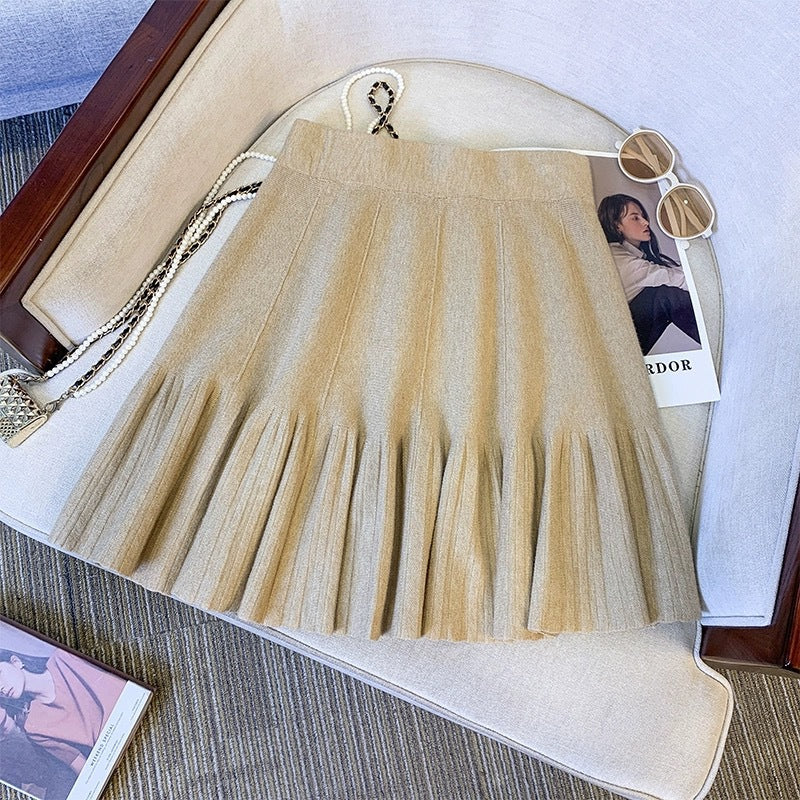 Damen Faltenrock mit eleganter Glockenform Drune