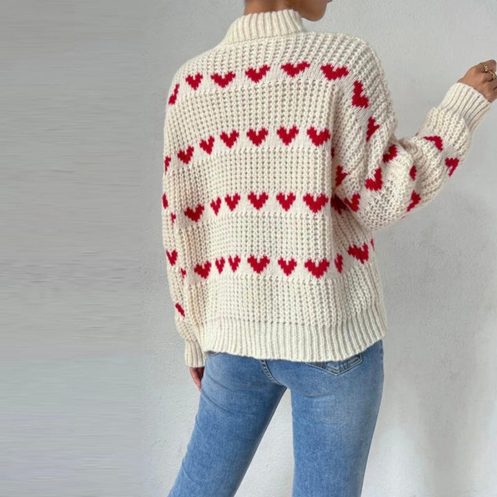 Drune | Strickpulli mit Herzmotiv für Damen