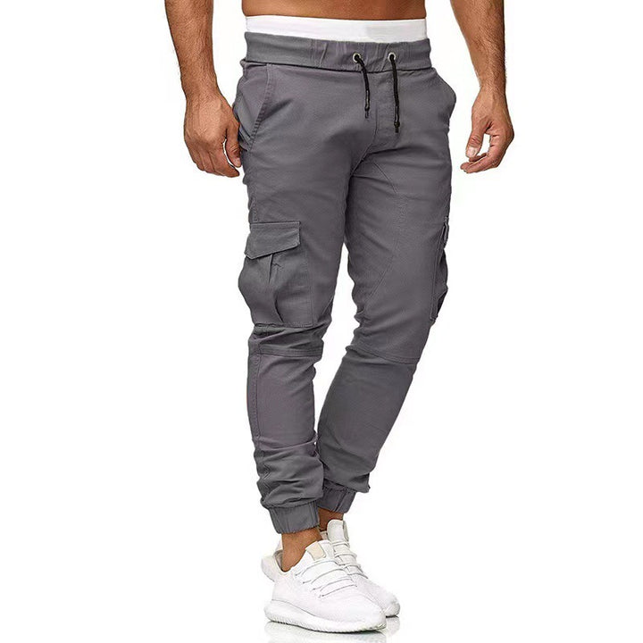 Herren nan taktische Cargo-Jogger mit Tunnelzug, elastischen Bündchen und Mehrfach-Taschen Drune