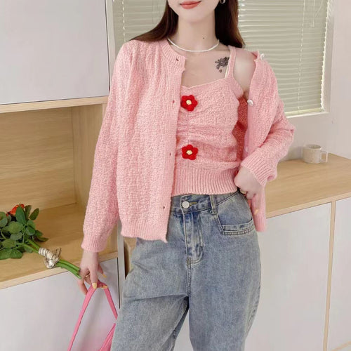 Damen Strickjacke mit feiner Struktur Drune