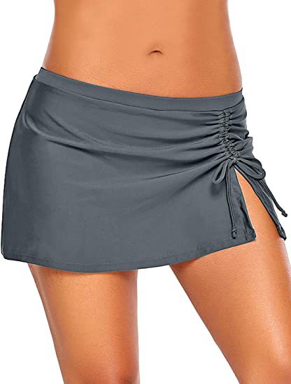 Damen Modische Badeshorts mit seitlichem Raff-Detail Drune