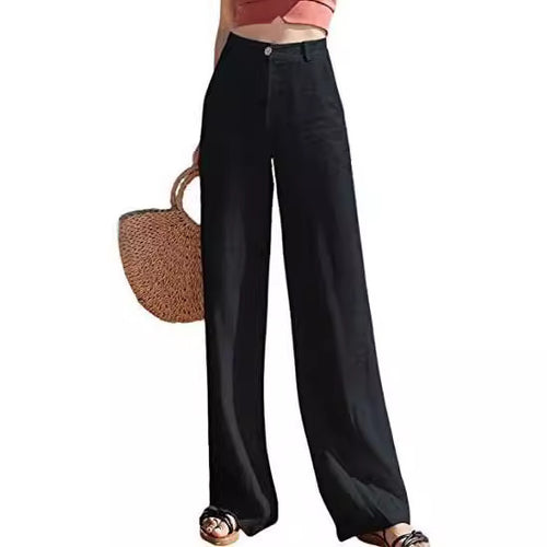 Damen Weite Leinenhose Drune