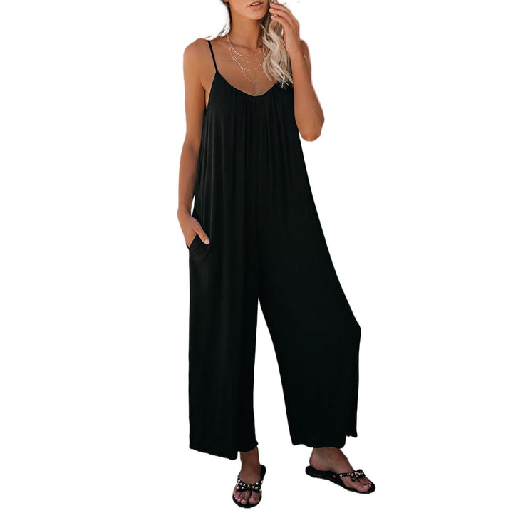 Damen weit geschnittener Sommeroverall mit verstellbaren Trägern Drune