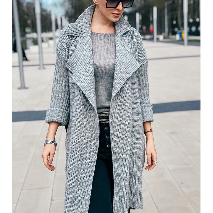Damen oversized Strickmantel Drune