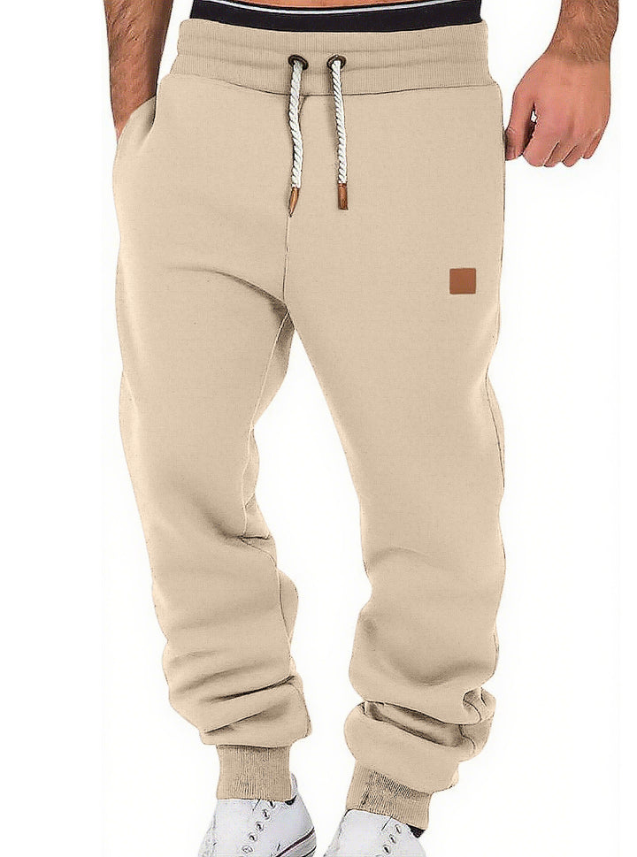 Herren nan komfortable Jogginghose aus hochwertiger Baumwollmischung mit elastischem Bund Kordelzug und Bündchen Drune