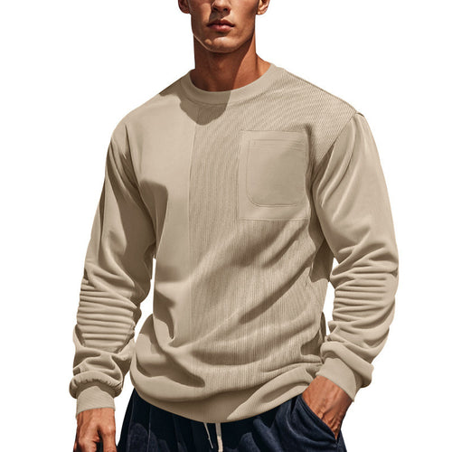 Herren Sweatshirt mit strukturierter Front Drune