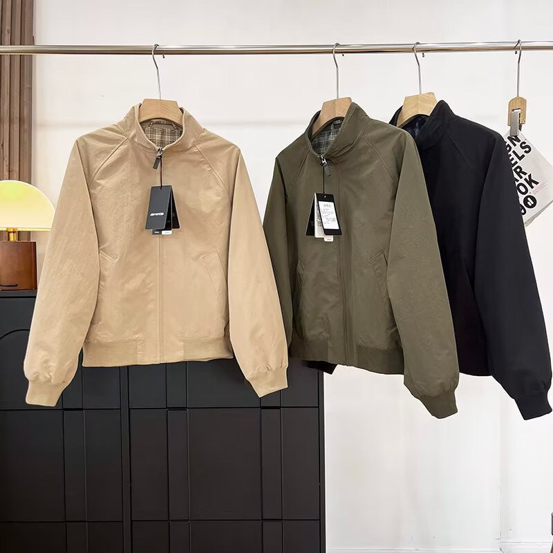 Damen modische Übergangsjacke mit hohem Kragen und praktischen Taschen Drune