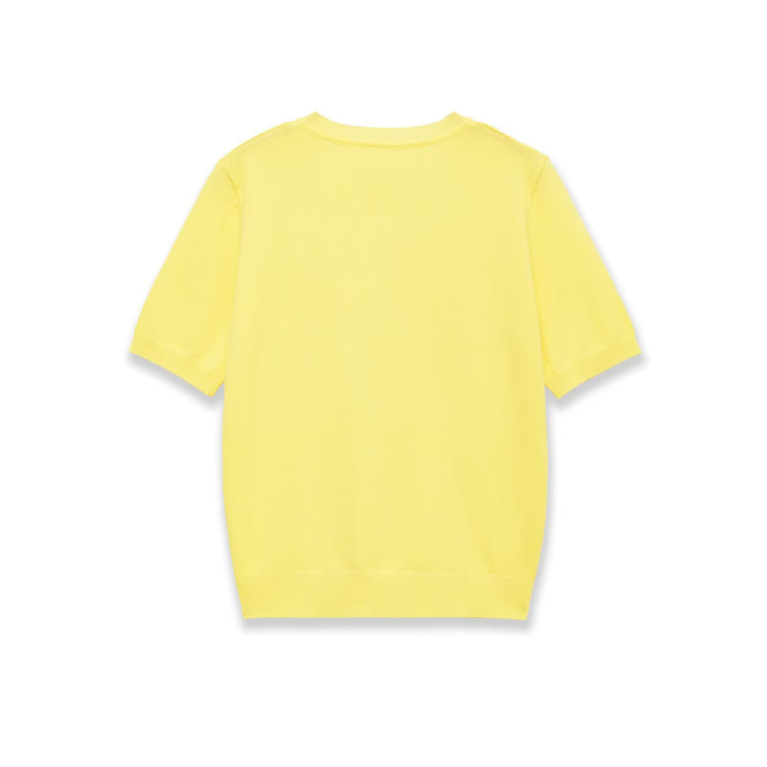 Damen Kurzarm-V-Ausschnitt Pullover Drune