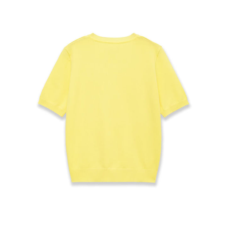 Damen Kurzarm-V-Ausschnitt Pullover Drune