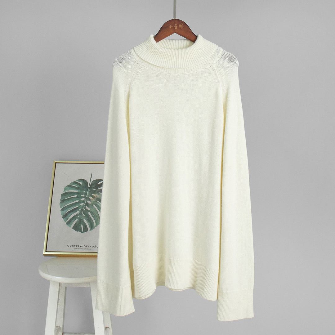 Damen Kuscheliger Rollkragenpullover aus feinem Strickmaterial Drune
