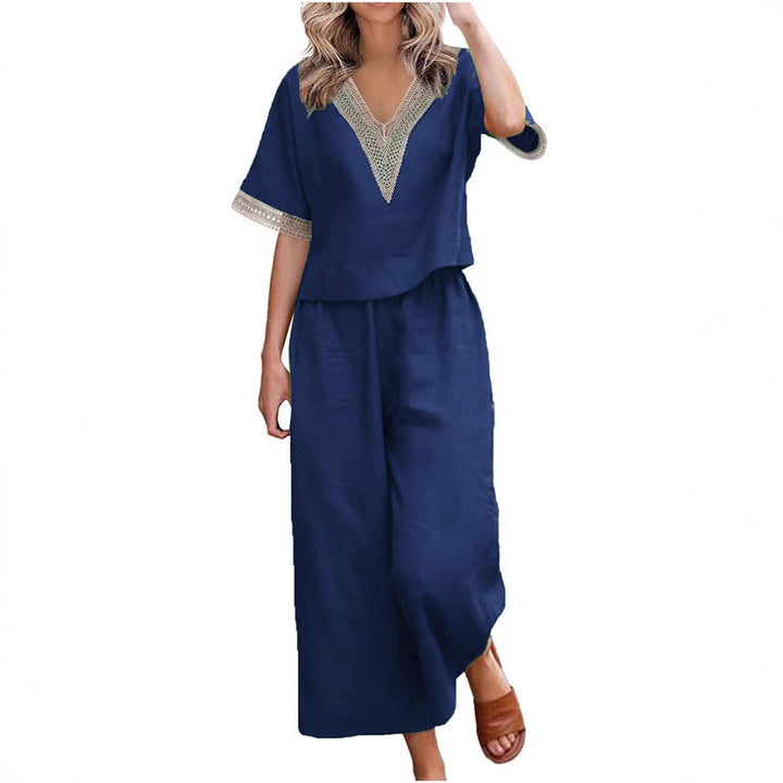 Damen Elegant geschnittenes Zweiteiler-Outfit Drune