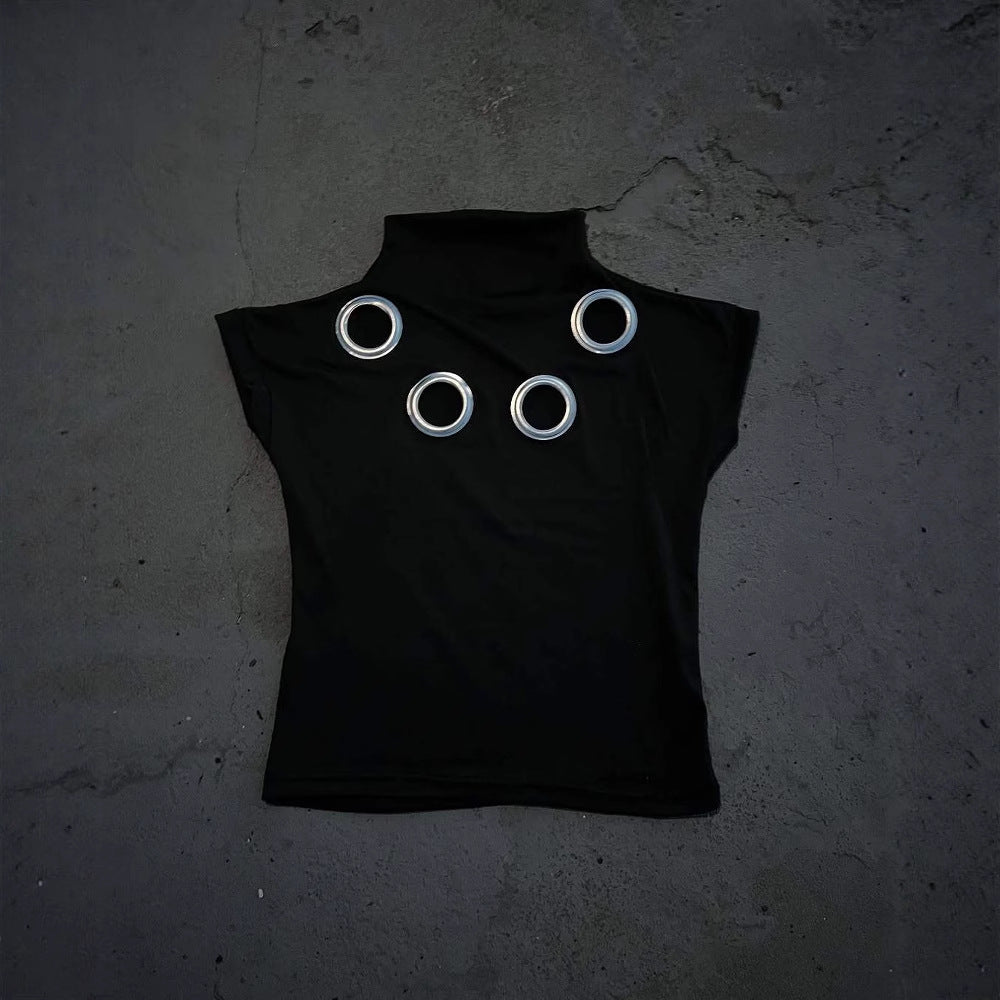 Damen T-Shirt mit einzigartigen Ösen Drune