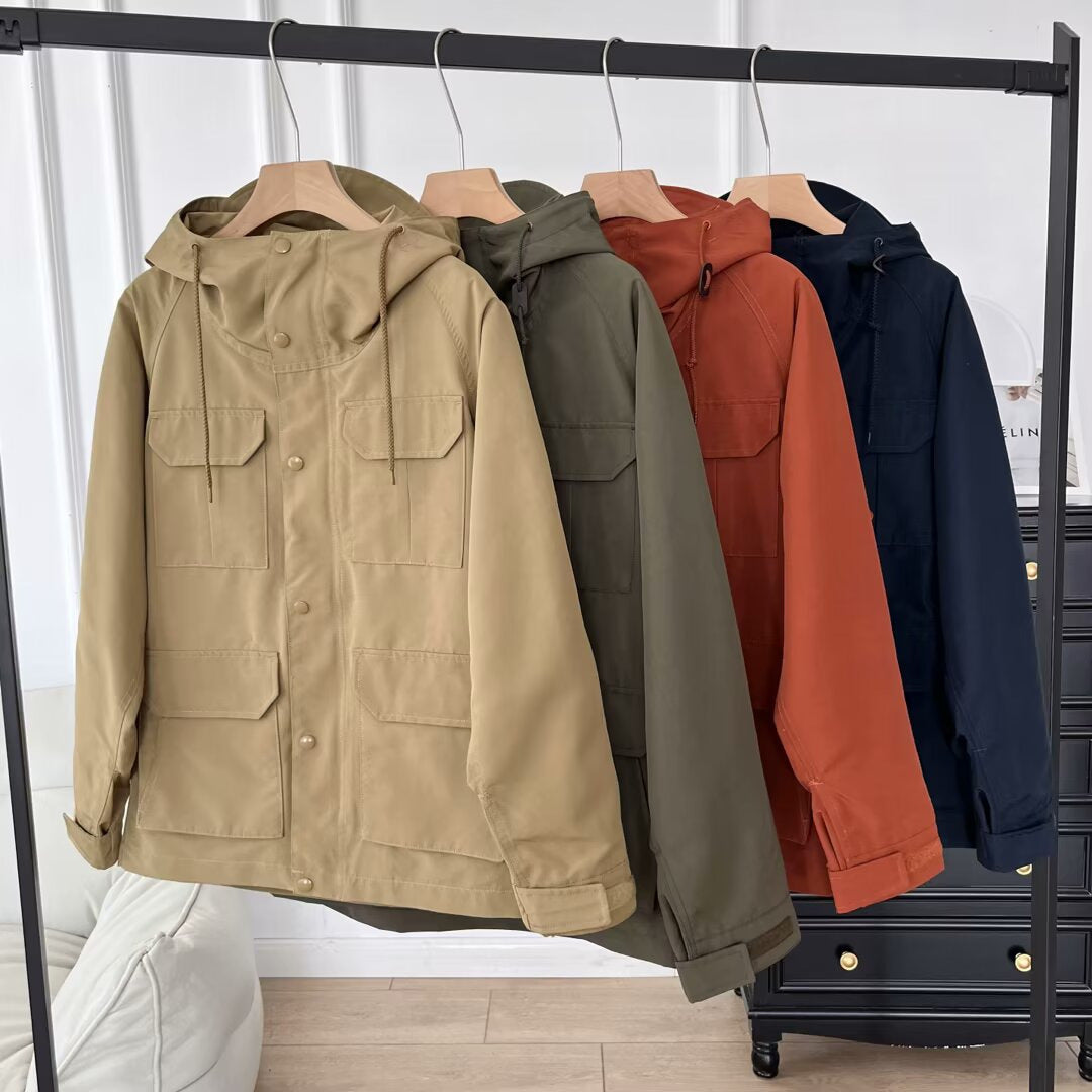 Damen funktionale Outdoor-Jacke mit mehreren aufgesetzten Taschen Drune