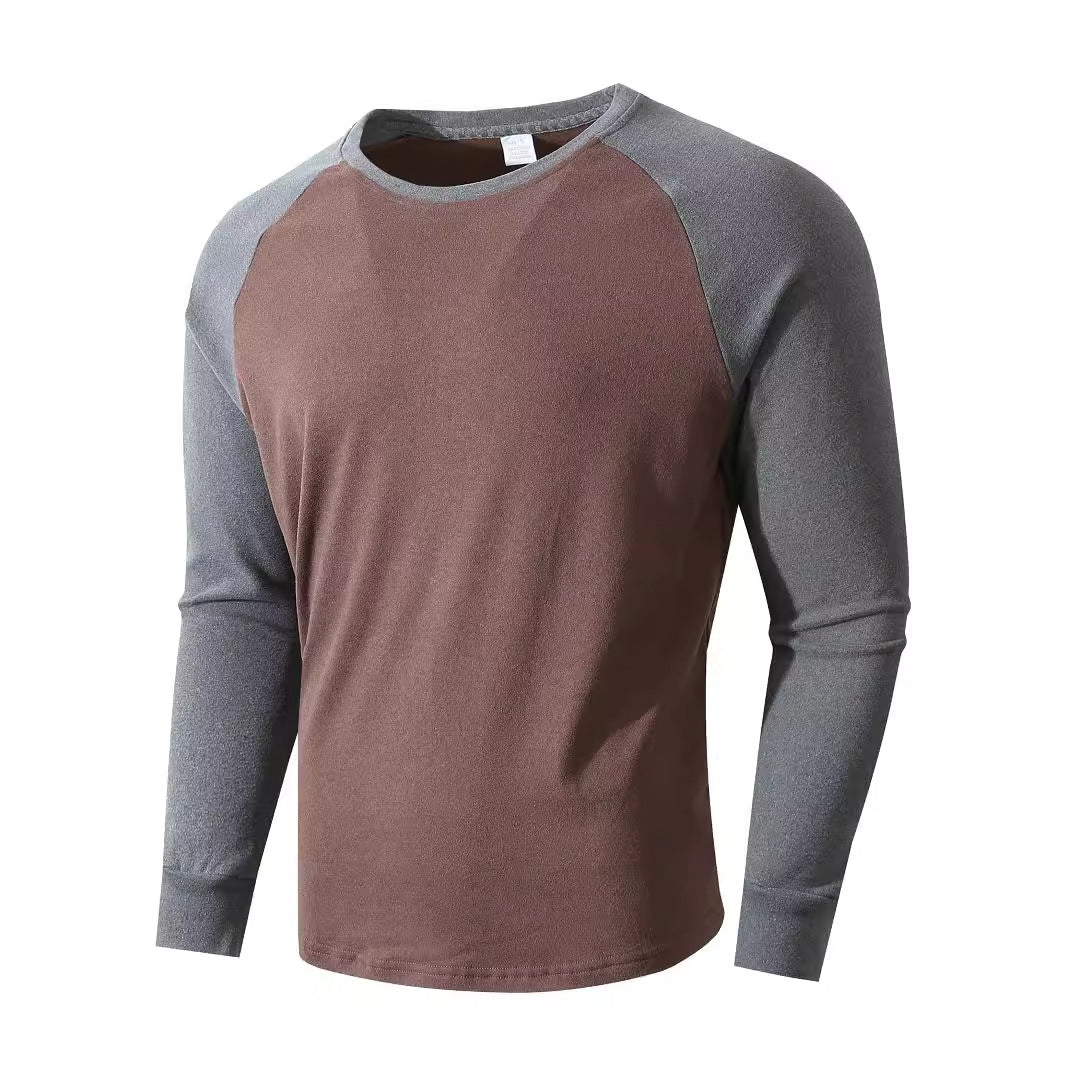Herren Sportliches Langarmshirt mit Raglanärmeln Drune