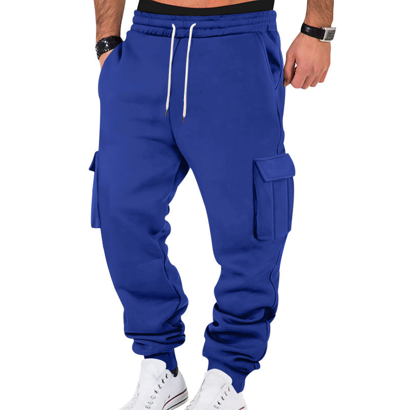 Herren Cargo-Sweatpants mit elastischem Bund und praktischen Seitentaschen Drune