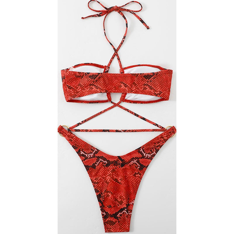 Damen Bandeau-Bikini mit raffiniertem Schnitt Drune