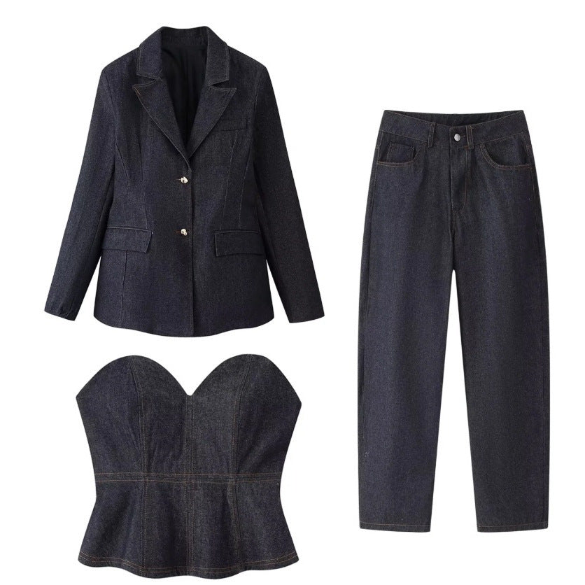 Damen elegante Business-Anzugkombination Drune
