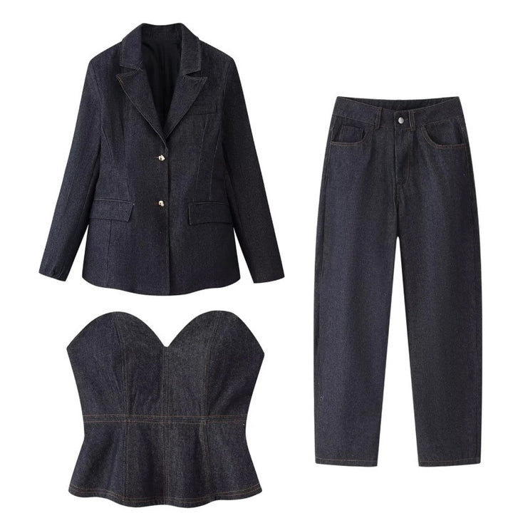 Damen elegante Business-Anzugkombination Drune