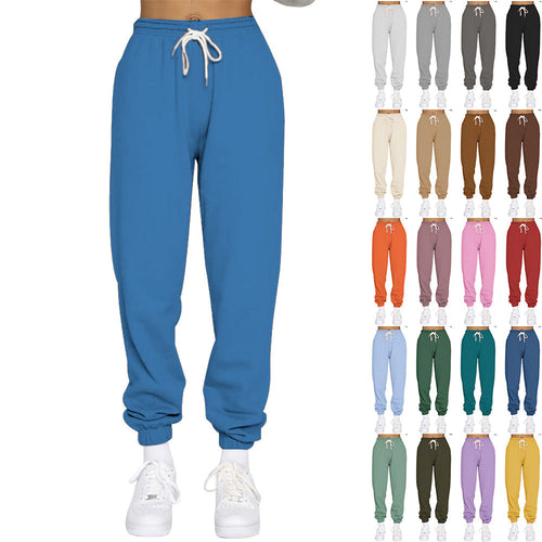 Damen Komfortable Jogginghose mit verstellbarem Bund und elastischen Bündchen Drune