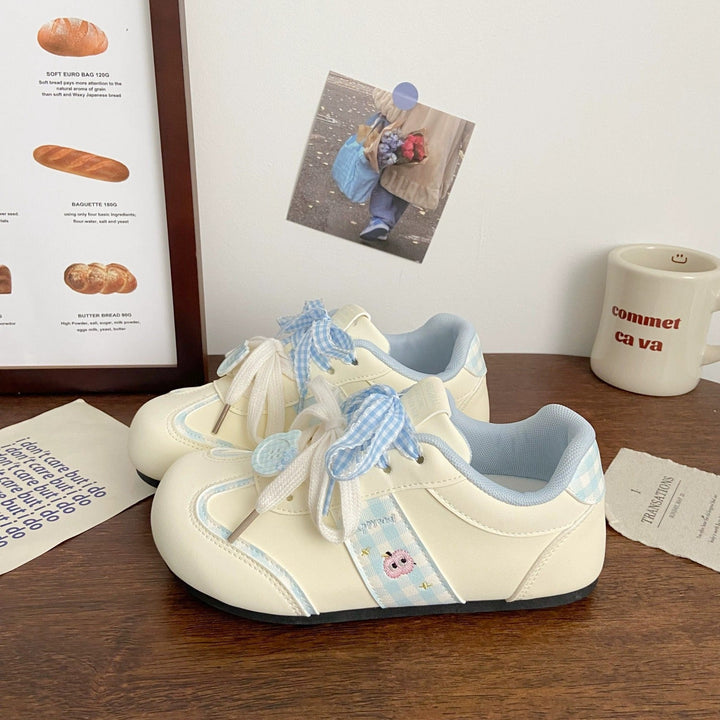 Damen Komfortable Sneakers mit verspielten Schleifendetails Drune