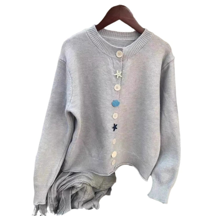 Damen verspielter Strickpullover Drune