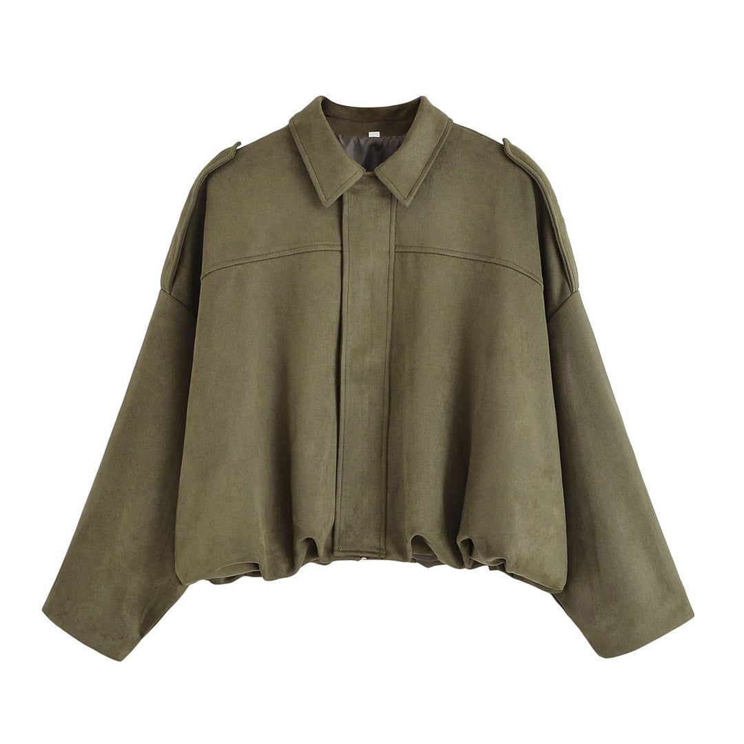 Damen modische Oversized-Jacke im lässigen Look Drune