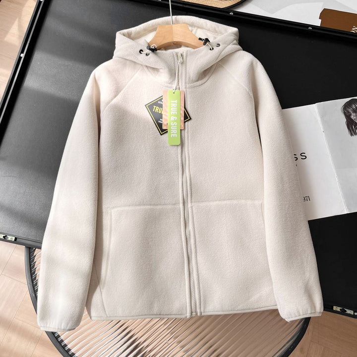 Damen Fleecejacke mit hohem Kragen und praktischen Seitentaschen Drune