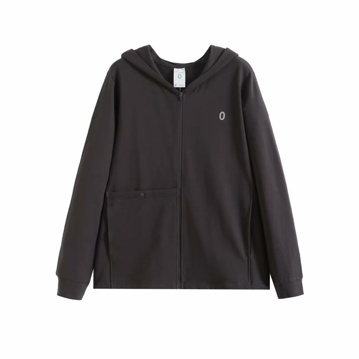 Damen atmungsaktive Kapuzenjacke mit innovativer Reißverschlusstasche Drune