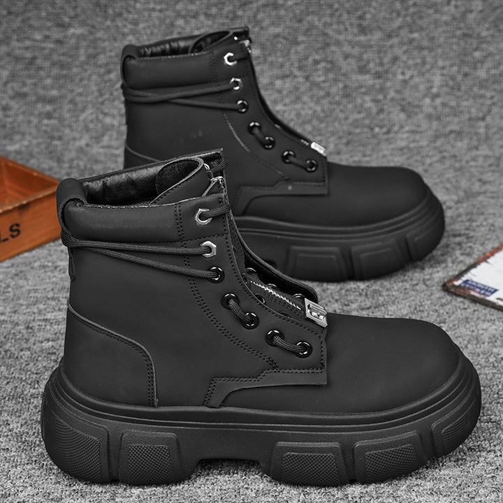 Damen robuste Combat Boots mit rutschfester Sohle und innovativem Schnürsystem Drune