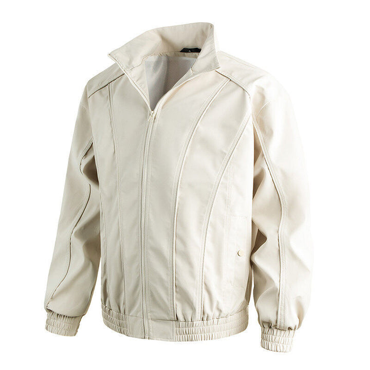 Herren Freizeitjacke mit hochschließendem Kragen und elastischem Bund Drune
