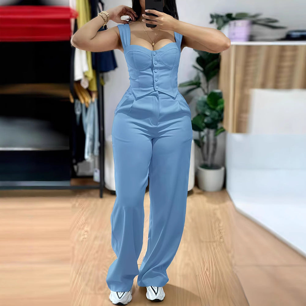 Damen Elegantes und figurbetontes Jumpsuit Drune