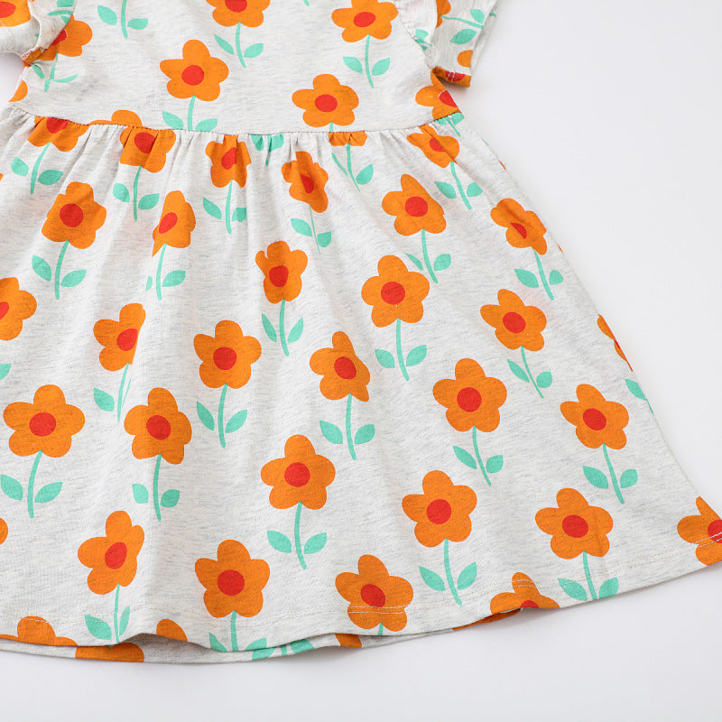 Mädchen Sommerkleid mit floralen Mustern Drune