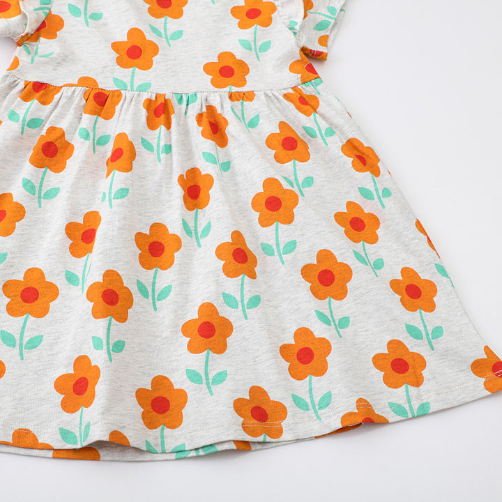Mädchen Sommerkleid mit floralen Mustern Drune