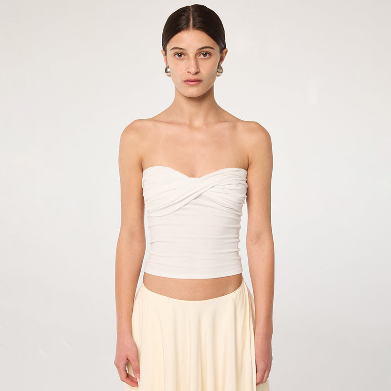 Damen Bandeau-Crop-Top Drune