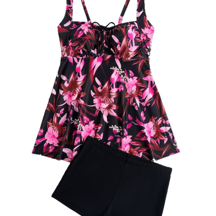 Damen Tankini mit floralem Oberteil und bequemen Shorts Drune