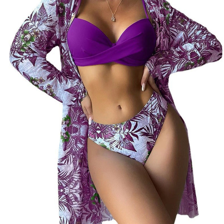 Damen Strandüberwurf-Set mit stylischem Druck Drune