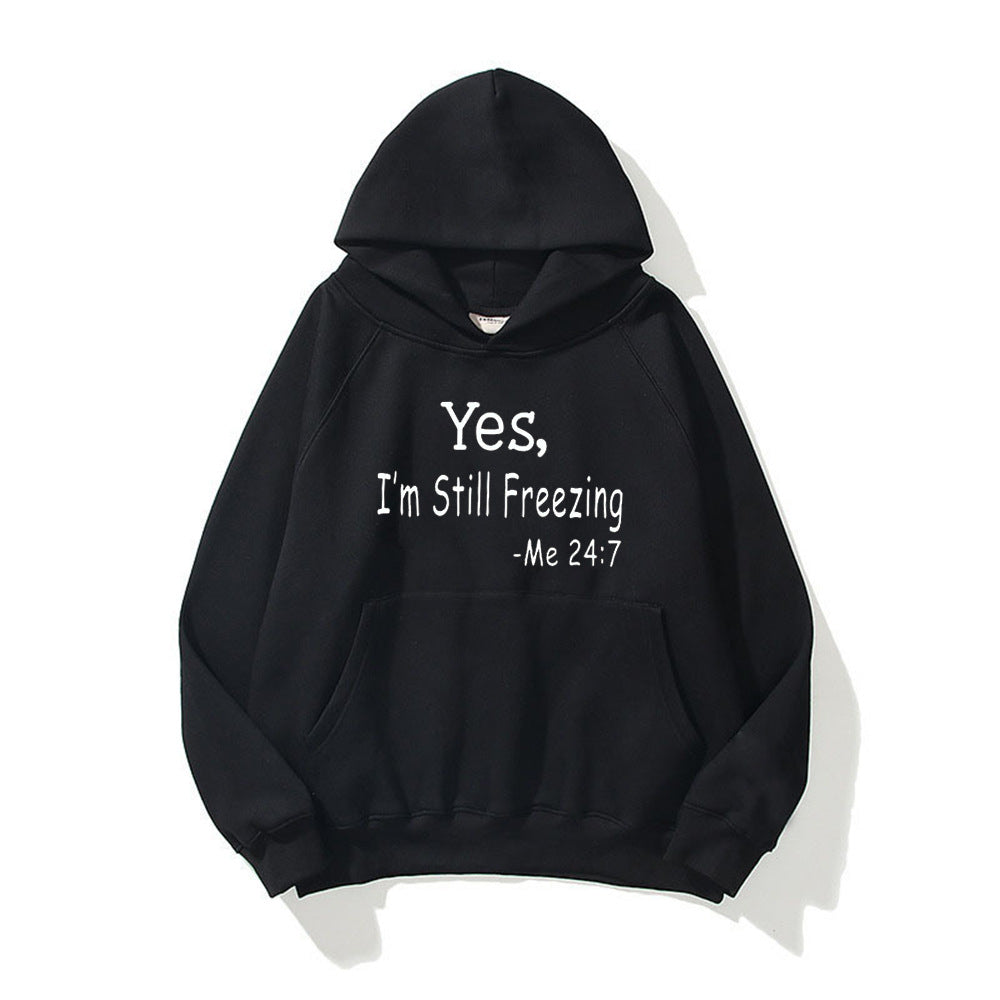 Damen Kapuzenpullover mit motivierendem Spruch und bequemer Passform Drune
