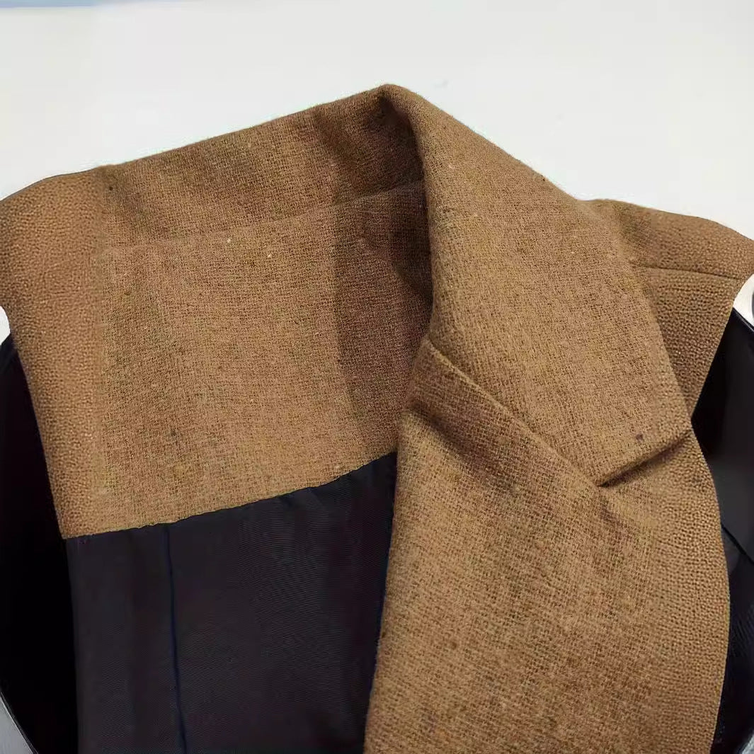 Herren elegante Weste mit praktischen Haltern Drune