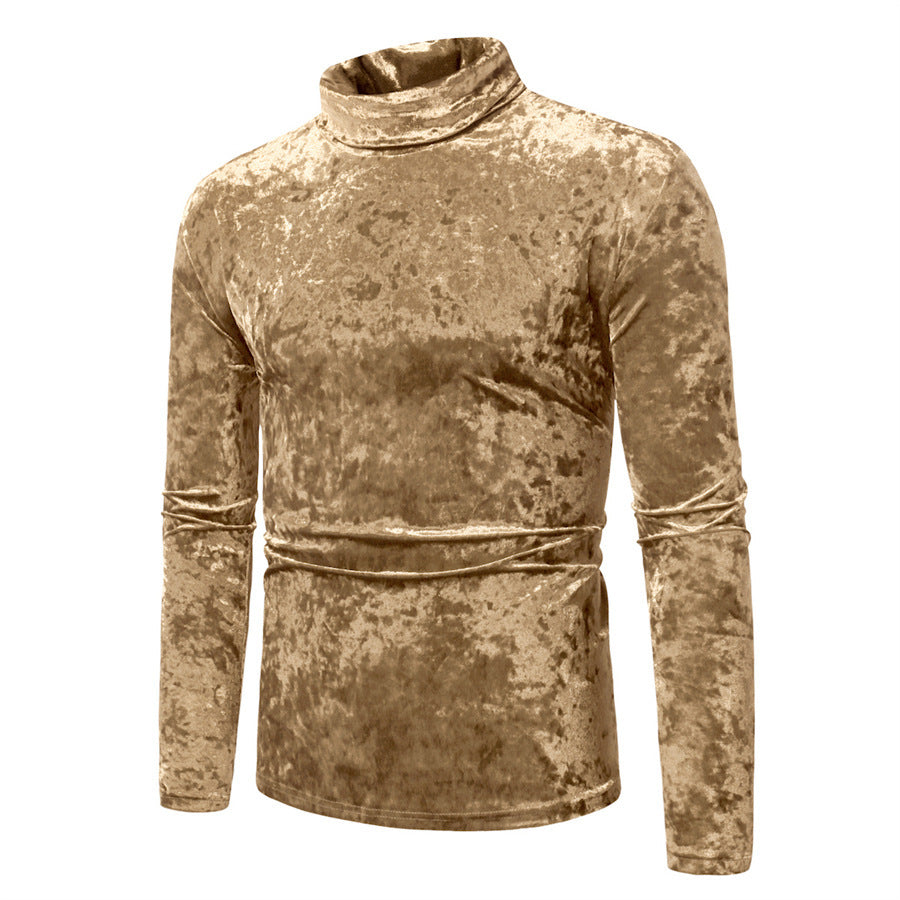 Herren Samt-Rollkragenpullover mit elegantem Design Drune