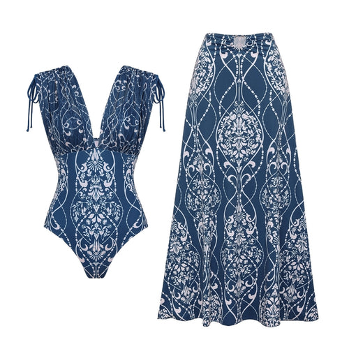 Damen eleganter Einteiler Badeanzug mit raffinierter Drapierung Drune