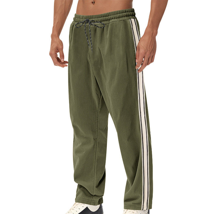Herren Sportliche Plank-Hose mit Streifen-Design Drune