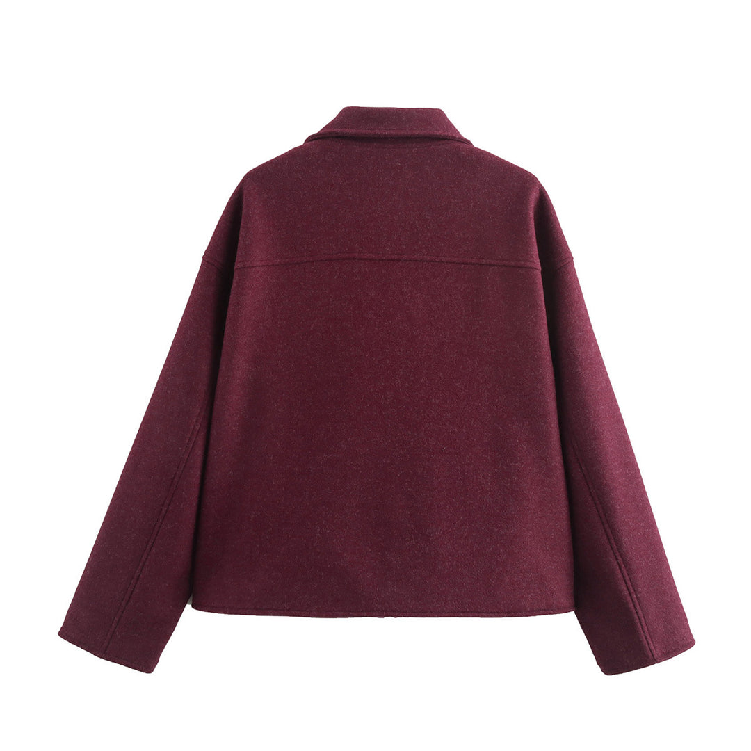 Damen cropped Utility-Jacke mit großen Taschen und modernem Schnitt Drune