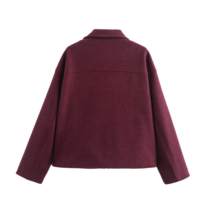 Damen cropped Utility-Jacke mit großen Taschen und modernem Schnitt Drune