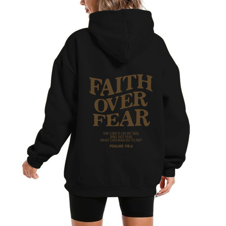 Damen Kapuzensweater mit motivierendem Schriftzug und bequemem Schnitt Drune