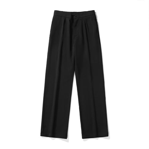 Herren Elegante weite Hose mit elastischem Bund und seitlichen Eingrifftaschen Drune