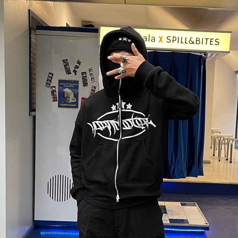 Damen Kapuzenjacke mit hohem Kragen und stylischem Reißverschluss Drune